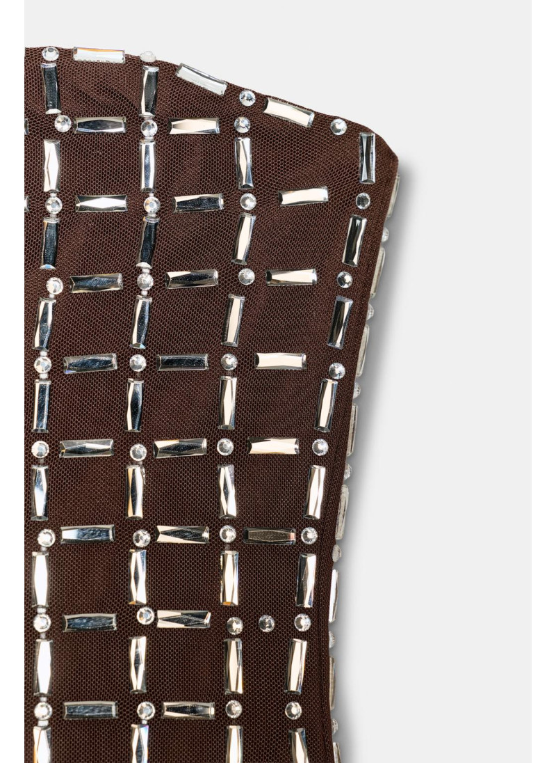 Топ-бандо из мерцающей сетки Топ-бандо из мерцающей сетки