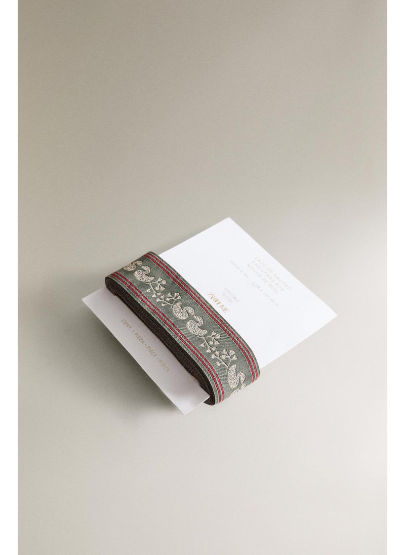 Лента для подарков на рождество с декоративными утятами Лента для подарков на рождество с декоративными утятами