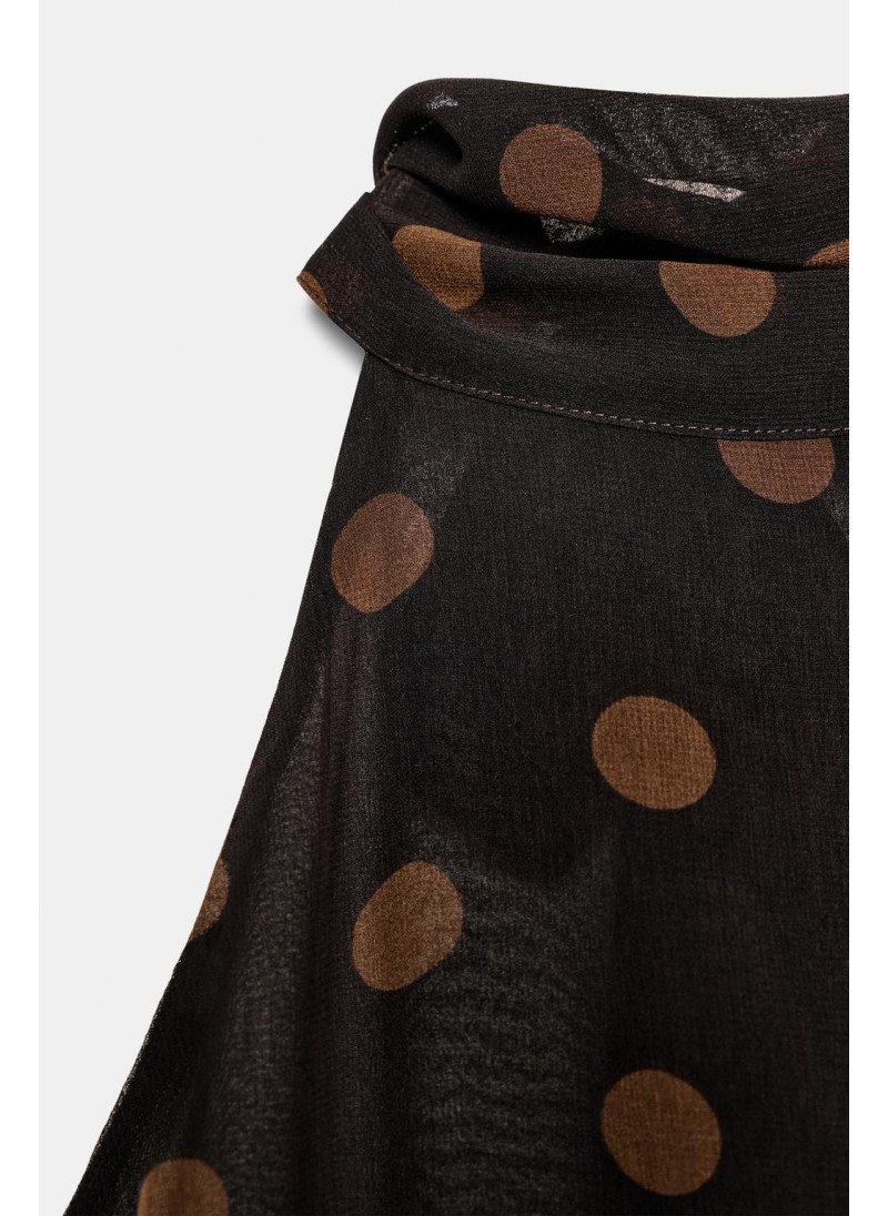 ТОП ИЗ ЖОРЖЕТА С ГОРЛОВИНОЙ ХАЛТЕР В ГОРОШЕК ТОП ИЗ ЖОРЖЕТА С ГОРЛОВИНОЙ ХАЛТЕР В ГОРОШЕК