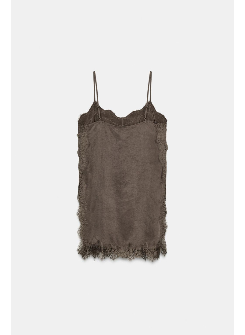 Топ-камисоль с кружевными аппликациями zw collection Топ-камисоль с кружевными аппликациями zw collection