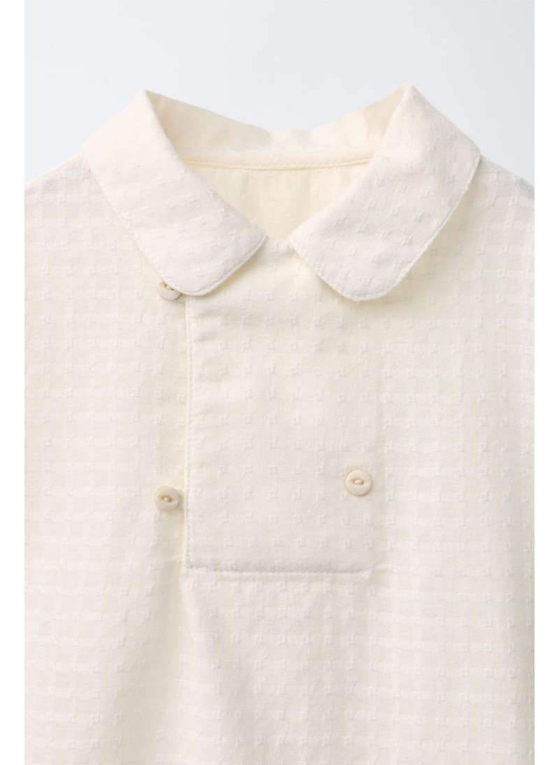 Рубашка с текстурой и завязками Рубашка с текстурой и завязками