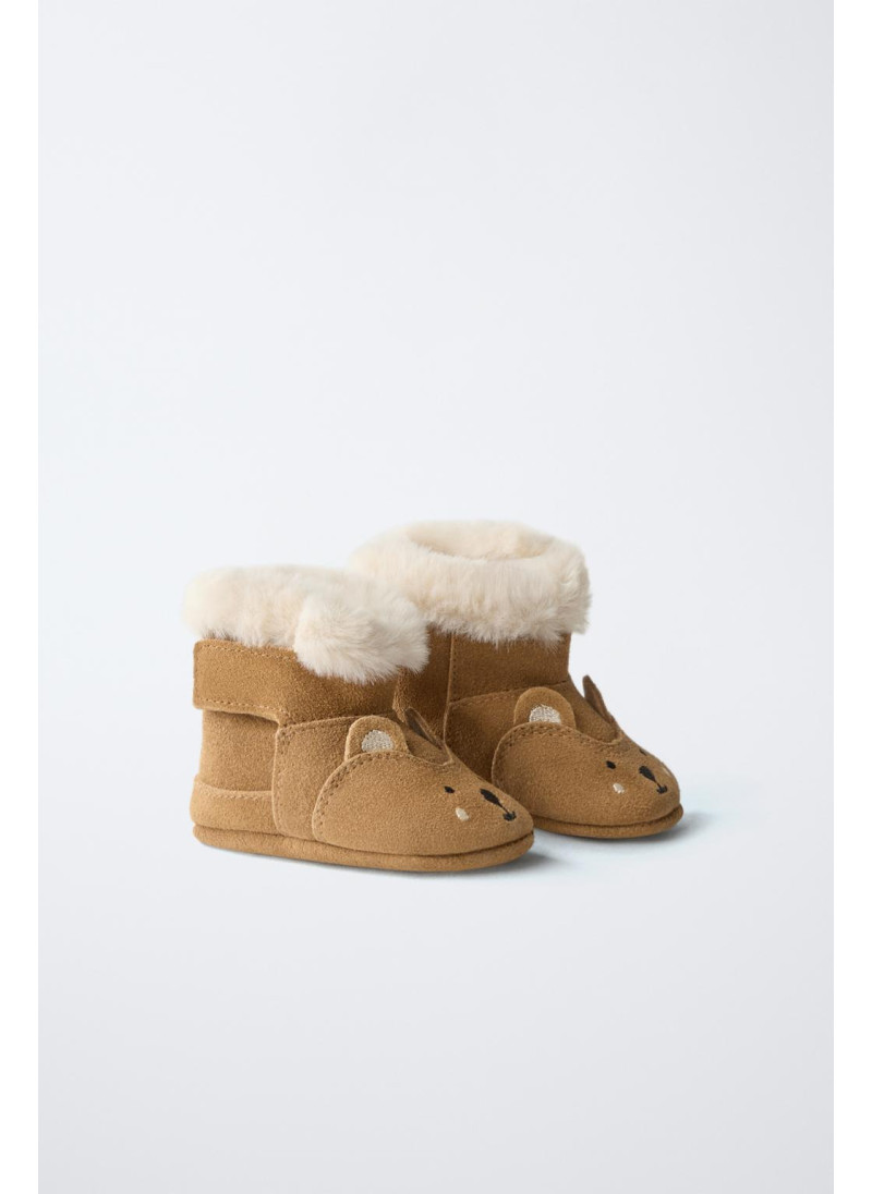 Ботинки в стиле животного принта с подкладкой Ботинки в стиле животного принта с подкладкой