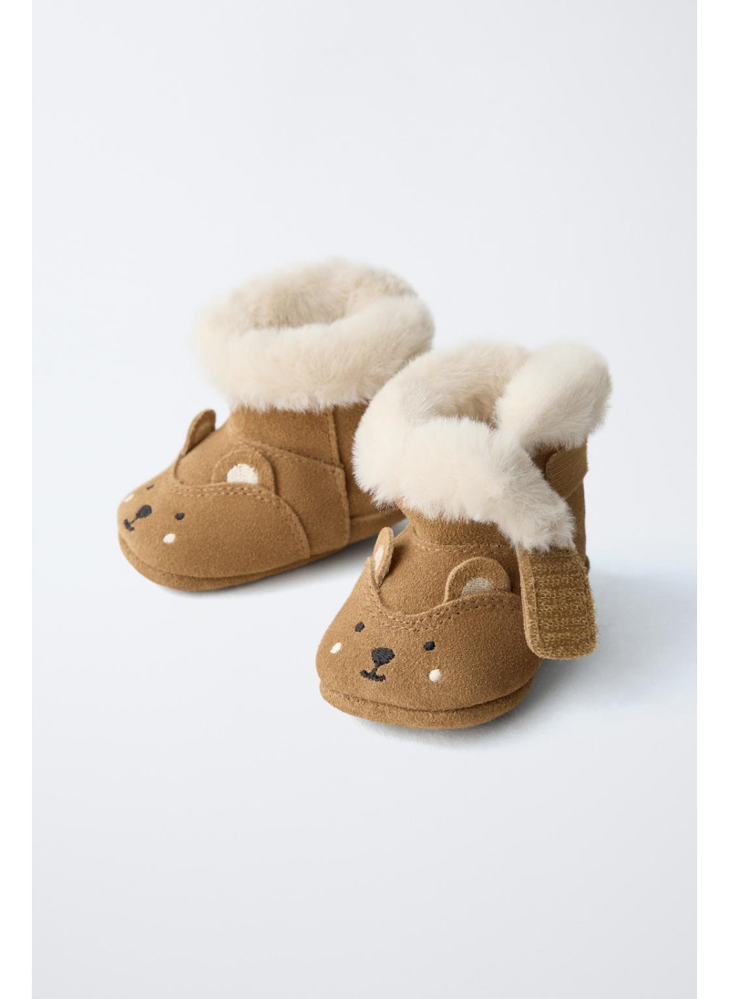 Ботинки в стиле животного принта с подкладкой Ботинки в стиле животного принта с подкладкой