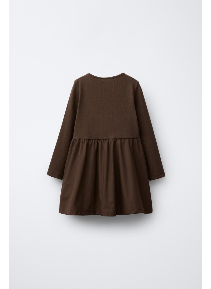 КОМБИНИРОВАННОЕ ПЛАТЬЕ В РУБЧИК С БАНТОМ КОМБИНИРОВАННОЕ ПЛАТЬЕ В РУБЧИК С БАНТОМ