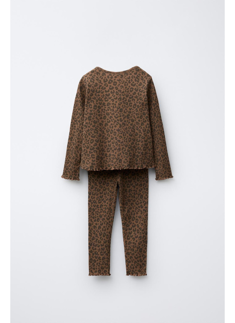 КОМПЛЕКТ ИЗ ФУТБОЛКИ В РУБЧИК И ЛЕГИНСОВ С ЦВЕТОЧНЫМ ПРИНТОМ КОМПЛЕКТ ИЗ ФУТБОЛКИ В РУБЧИК И ЛЕГИНСОВ С ЦВЕТОЧНЫМ ПРИНТОМ