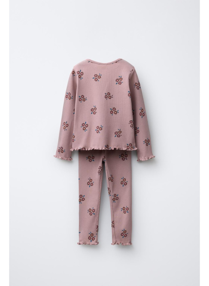 КОМПЛЕКТ ИЗ ФУТБОЛКИ В РУБЧИК И ЛЕГИНСОВ С ЦВЕТОЧНЫМ ПРИНТОМ КОМПЛЕКТ ИЗ ФУТБОЛКИ В РУБЧИК И ЛЕГИНСОВ С ЦВЕТОЧНЫМ ПРИНТОМ