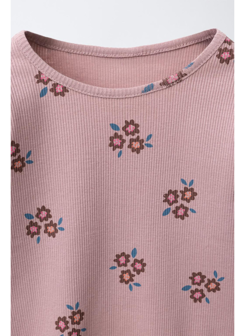 КОМПЛЕКТ ИЗ ФУТБОЛКИ В РУБЧИК И ЛЕГИНСОВ С ЦВЕТОЧНЫМ ПРИНТОМ КОМПЛЕКТ ИЗ ФУТБОЛКИ В РУБЧИК И ЛЕГИНСОВ С ЦВЕТОЧНЫМ ПРИНТОМ