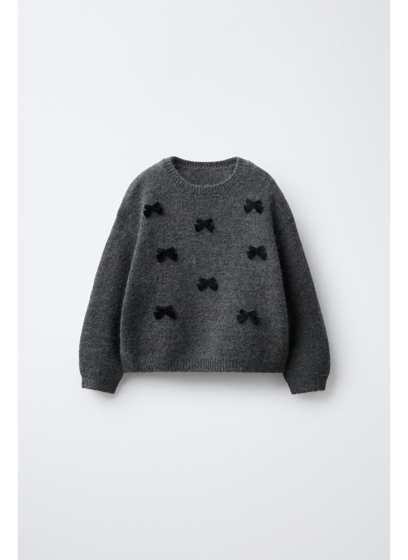 ВЯЗАНЫЙ ДЖЕМПЕР С ВОРСОВЫМИ СЕРДЦАМИ ВЯЗАНЫЙ ДЖЕМПЕР С ВОРСОВЫМИ СЕРДЦАМИ