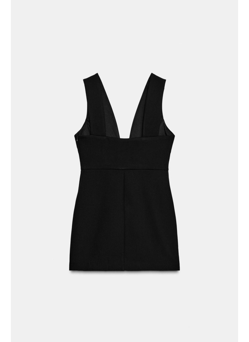 КОРОТКОЕ ПЛАТЬЕ С БАНТОМ И УКРАШЕНИЕМ КОРОТКОЕ ПЛАТЬЕ С БАНТОМ И УКРАШЕНИЕМ