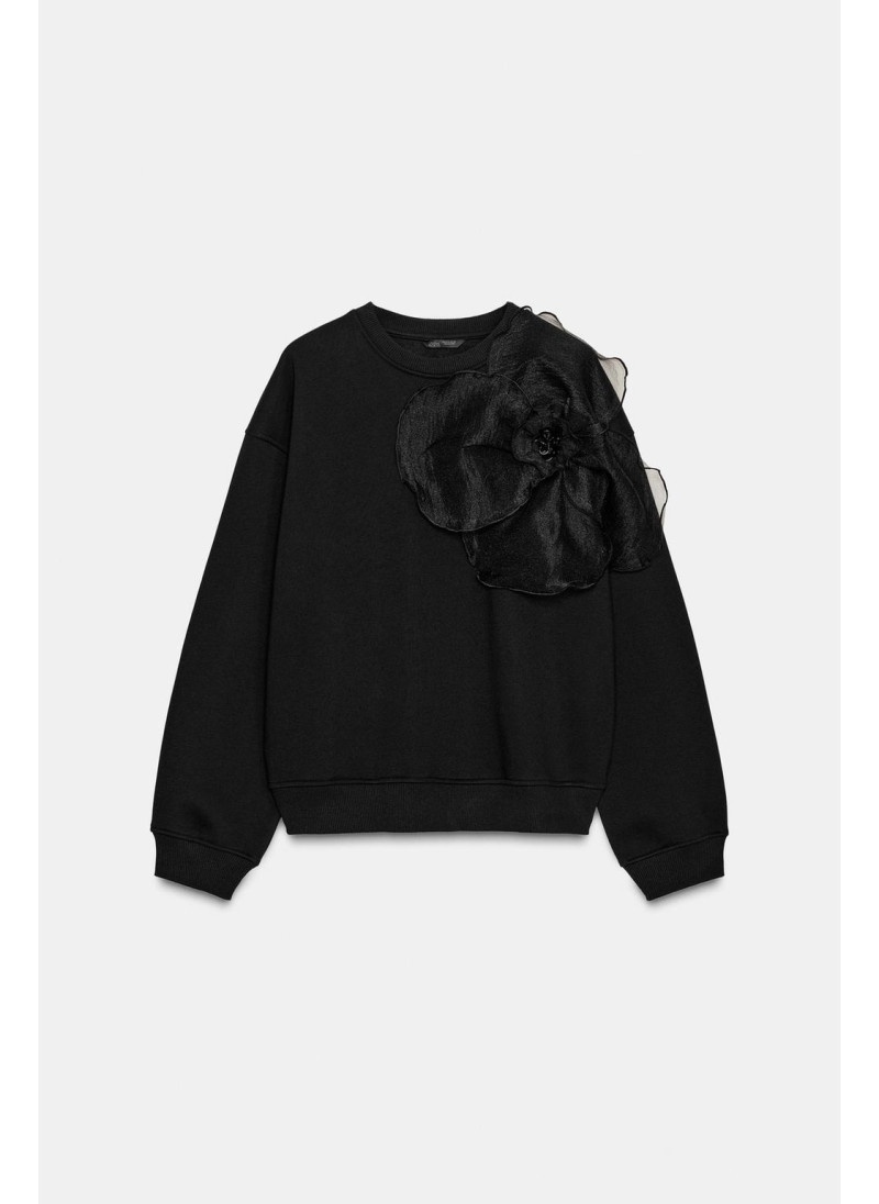 ТОЛСТОВКА ИЗ ОРГАНЗЫ С ЦВЕТОЧНЫМ ПРИНТОМ ТОЛСТОВКА ИЗ ОРГАНЗЫ С ЦВЕТОЧНЫМ ПРИНТОМ