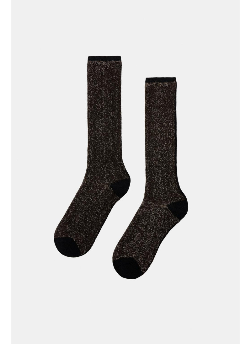 НОСКИ ИЗ ПОЛУПРОЗРАЧНОЙ ТКАНИ С БЛЕСТЯЩЕЙ НИТЬЮ НОСКИ ИЗ ПОЛУПРОЗРАЧНОЙ ТКАНИ С БЛЕСТЯЩЕЙ НИТЬЮ