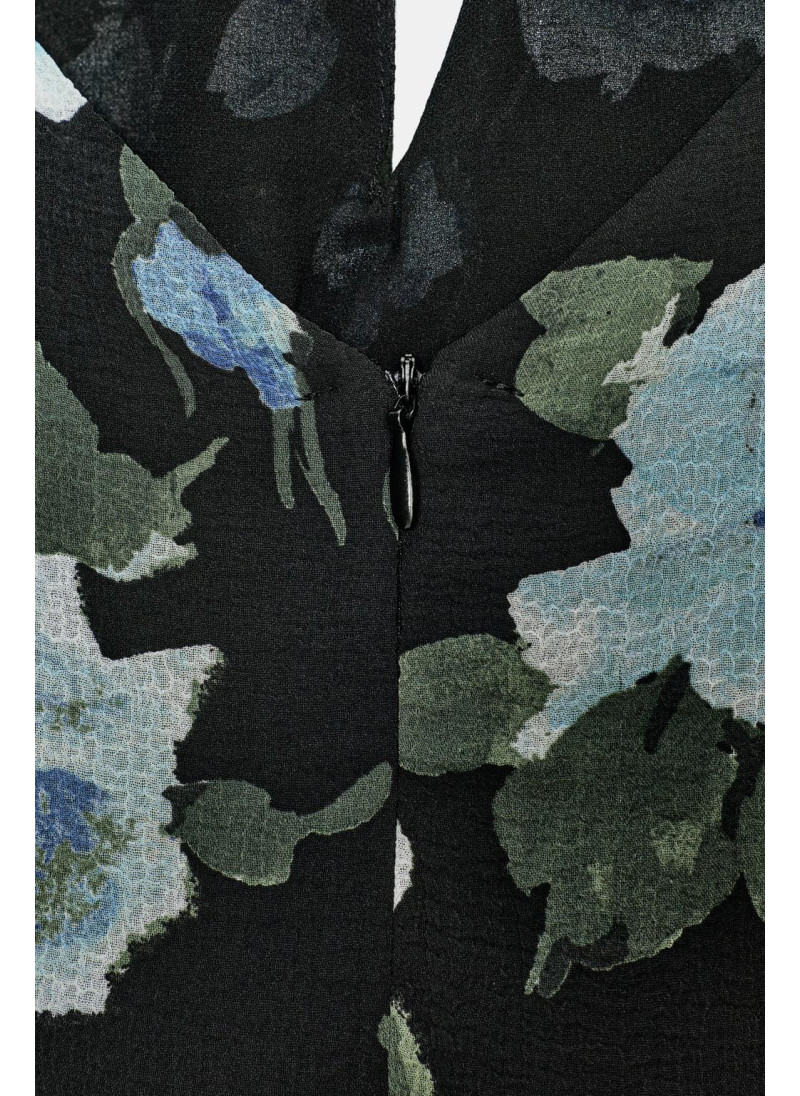 ДЛИННОЕ ПЛАТЬЕ С УЗЛОМ И ЦВЕТОЧНЫМ ПРИНТОМ ДЛИННОЕ ПЛАТЬЕ С УЗЛОМ И ЦВЕТОЧНЫМ ПРИНТОМ