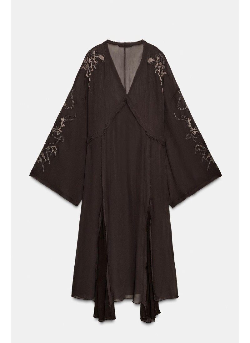 ПЛАТЬЕ С ВЫШИВКОЙ И БУСИНАМИ ИЗ ОГРАНИЧЕННОЙ СЕРИИ ZW COLLECTION ПЛАТЬЕ С ВЫШИВКОЙ И БУСИНАМИ ИЗ ОГРАНИЧЕННОЙ СЕРИИ ZW COLLECTION