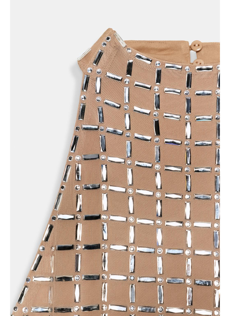 ПЛАТЬЕ МИДИ С ГОРЛОВИНОЙ ХАЛТЕР ИЗ СЕТКИ С БЛЕСТКАМИ ПЛАТЬЕ МИДИ С ГОРЛОВИНОЙ ХАЛТЕР ИЗ СЕТКИ С БЛЕСТКАМИ