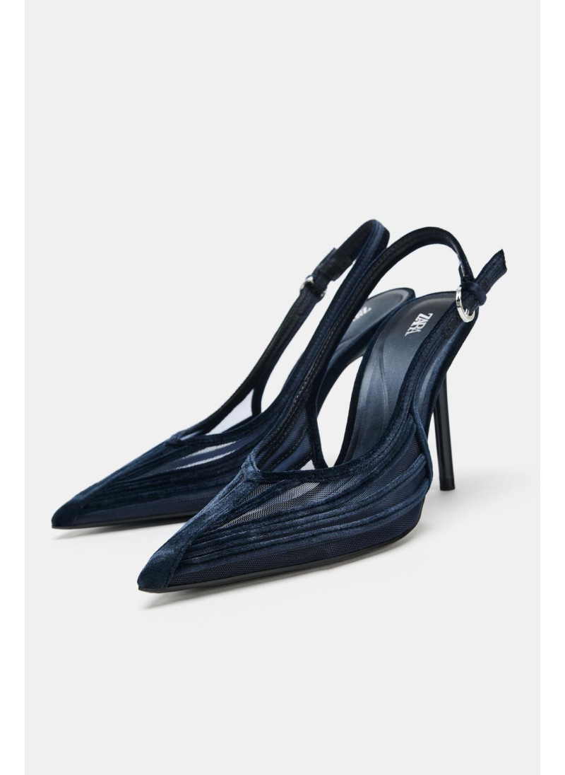 КОМБИНИРОВАННЫЕ ТУФЛИ НА КАБЛУКЕ КОМБИНИРОВАННЫЕ ТУФЛИ НА КАБЛУКЕ