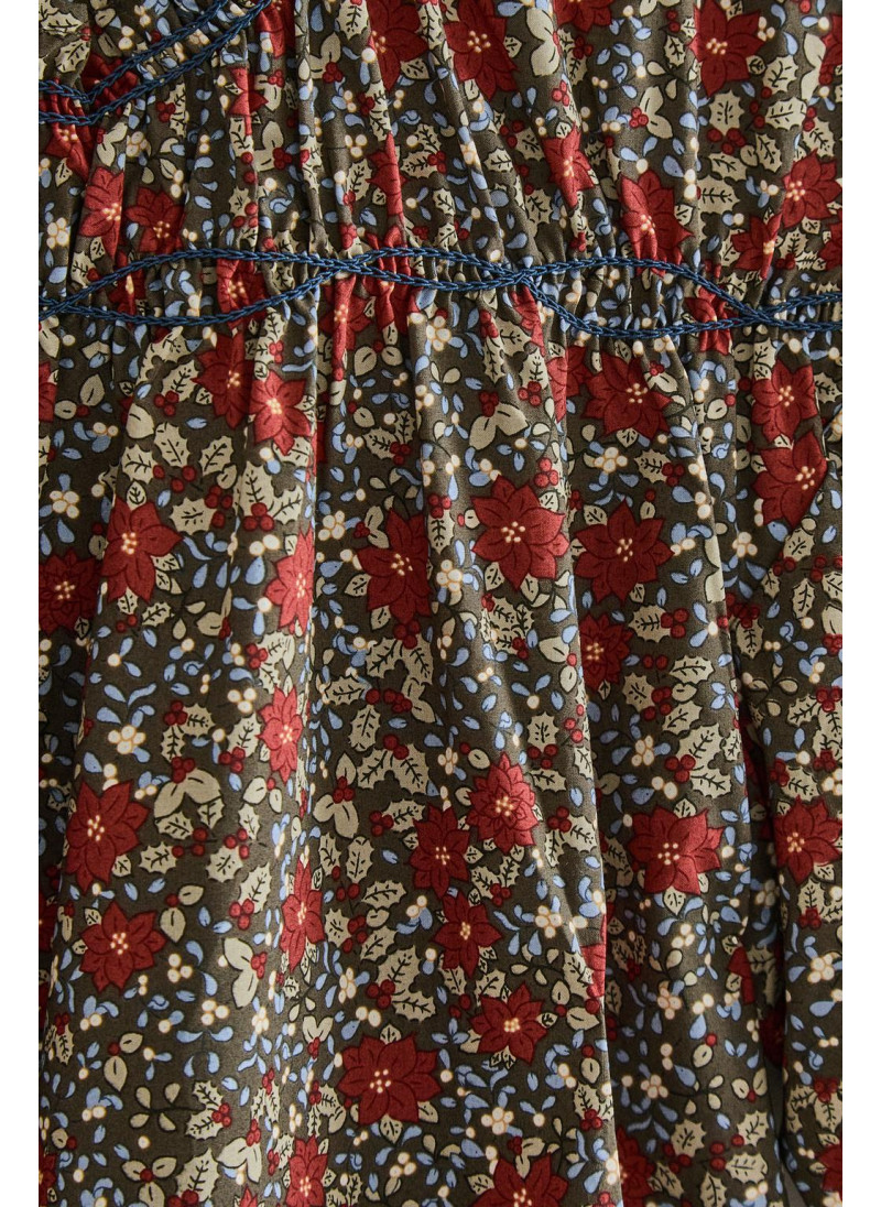 Детское платье с цветочным узором на рождество Детское платье с цветочным узором на рождество