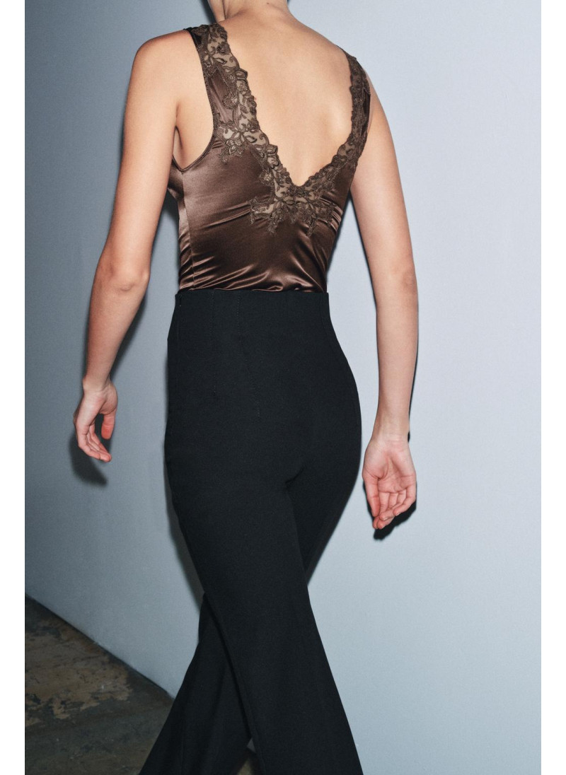 Боди из атласа zw collection с кружевными отделками Боди из атласа zw collection с кружевными отделками