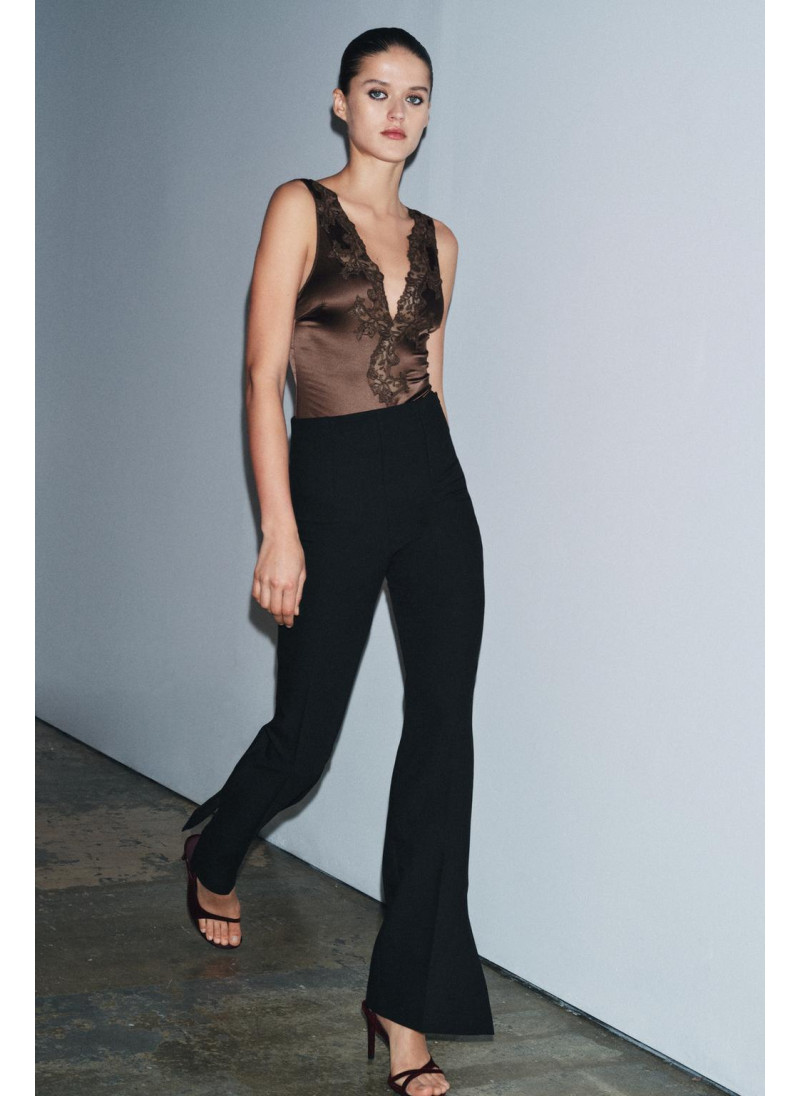 Боди из атласа zw collection с кру...