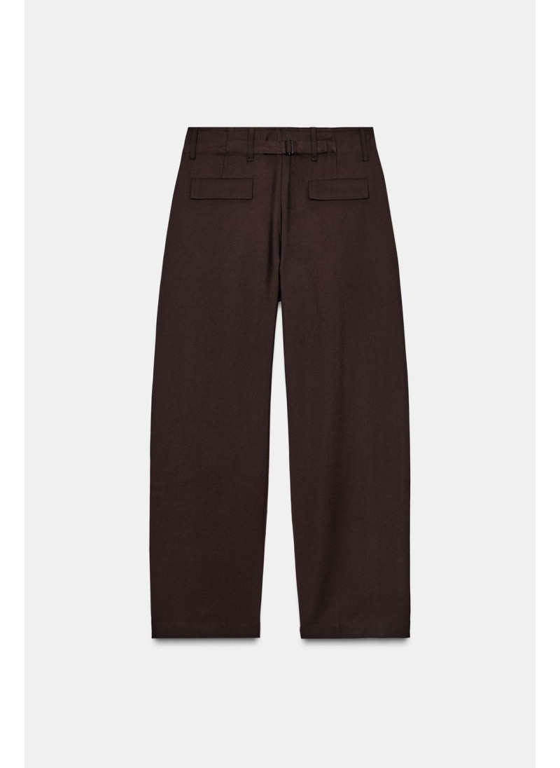 БРЮКИ CARROT WIDE LEG С ПРЯЖКОЙ — ZW COLLECTION БРЮКИ CARROT WIDE LEG С ПРЯЖКОЙ — ZW COLLECTION