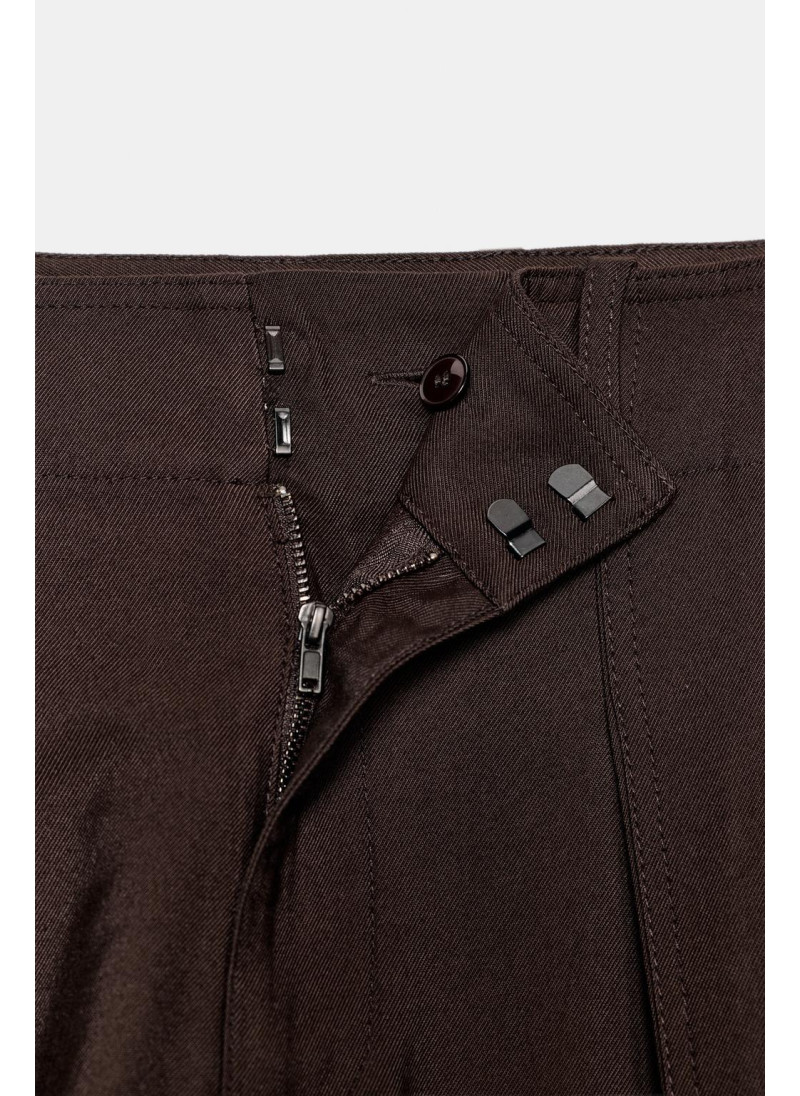 БРЮКИ CARROT WIDE LEG С ПРЯЖКОЙ — ZW COLLECTION БРЮКИ CARROT WIDE LEG С ПРЯЖКОЙ — ZW COLLECTION