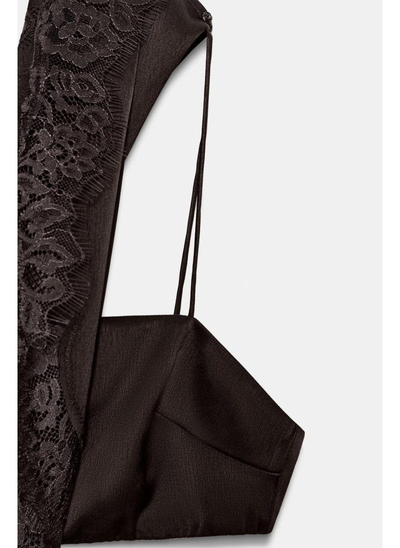 ПЛАТЬЕ МИДИ С ВЫРЕЗАМИ И КРУЖЕВОМ — ZW COLLECTION ПЛАТЬЕ МИДИ С ВЫРЕЗАМИ И КРУЖЕВОМ — ZW COLLECTION