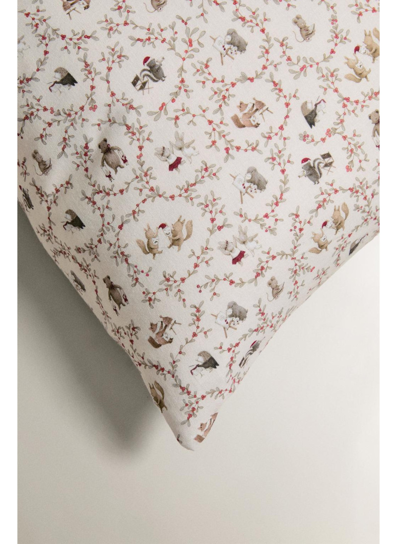 Детский рождественский наволочка с животными Детский рождественский наволочка с животными