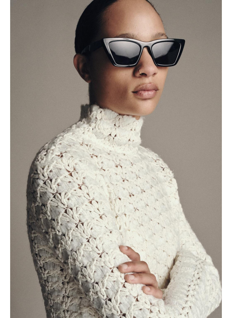 СВИТЕР ИЗ КОМБИНИРОВАННОГО ТРИКОТАЖА СВИТЕР ИЗ КОМБИНИРОВАННОГО ТРИКОТАЖА