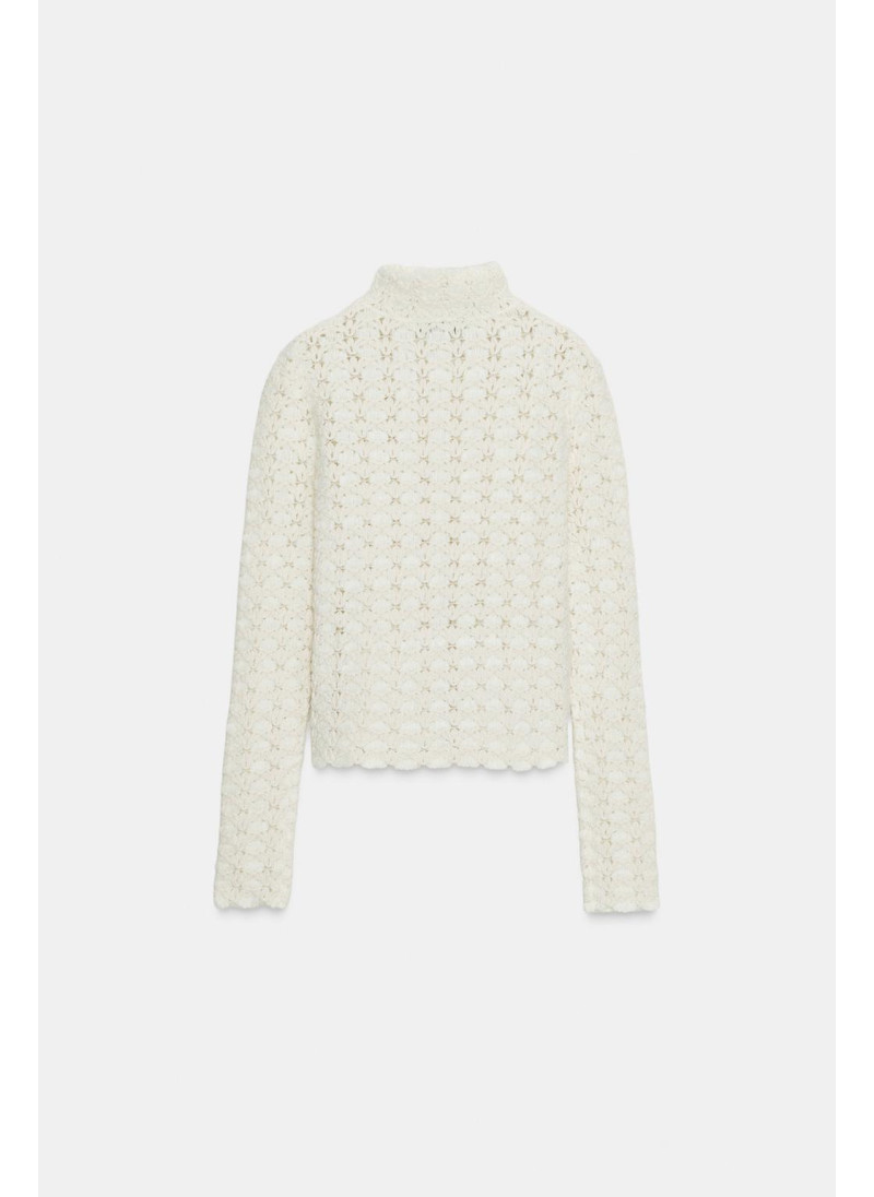 СВИТЕР ИЗ КОМБИНИРОВАННОГО ТРИКОТАЖА СВИТЕР ИЗ КОМБИНИРОВАННОГО ТРИКОТАЖА