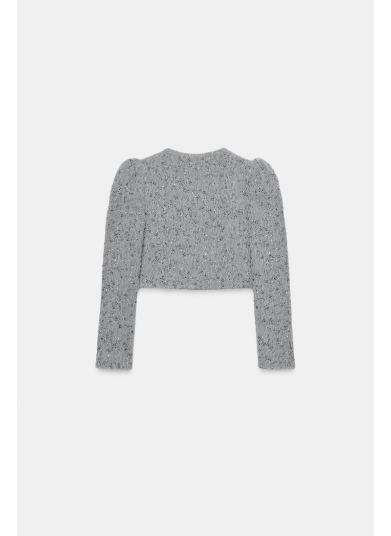 КУРТКА ИЗ ИСКУССТВЕННОГО МЕХА С БУСИНАМИ КУРТКА ИЗ ИСКУССТВЕННОГО МЕХА С БУСИНАМИ