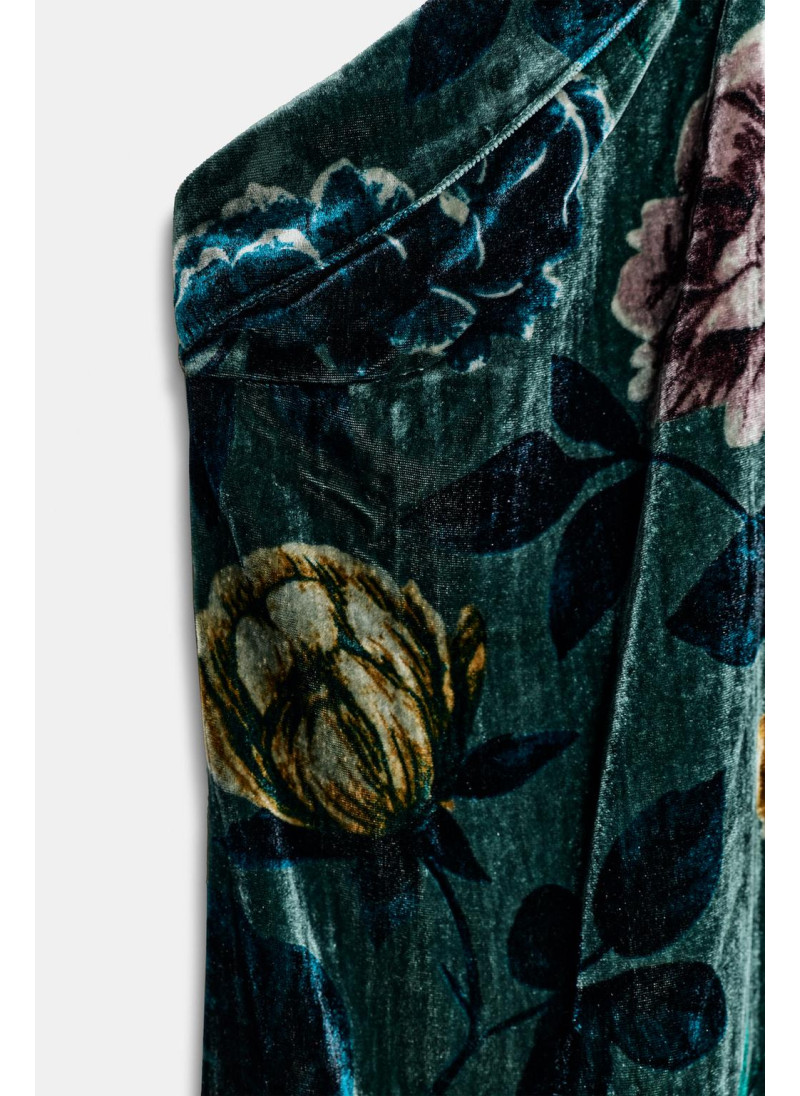 Платье из бархата с бахромой Платье из бархата с бахромой