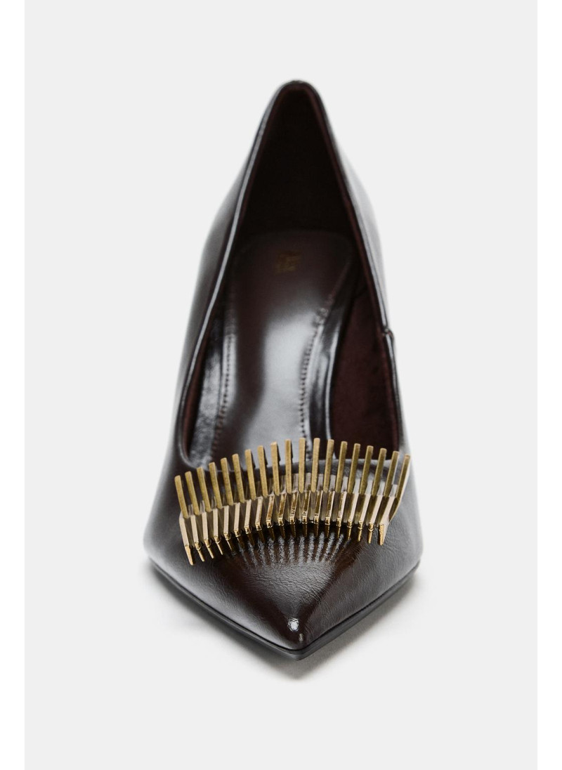 ТУФЛИ НА ВЫСОКОМ КАБЛУКЕ С АППЛИКАЦИЕЙ ТУФЛИ НА ВЫСОКОМ КАБЛУКЕ С АППЛИКАЦИЕЙ