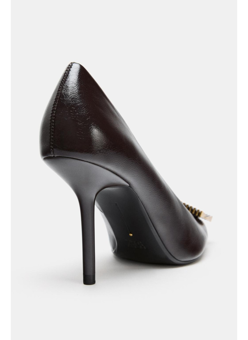 ТУФЛИ НА ВЫСОКОМ КАБЛУКЕ С АППЛИКАЦИЕЙ ТУФЛИ НА ВЫСОКОМ КАБЛУКЕ С АППЛИКАЦИЕЙ