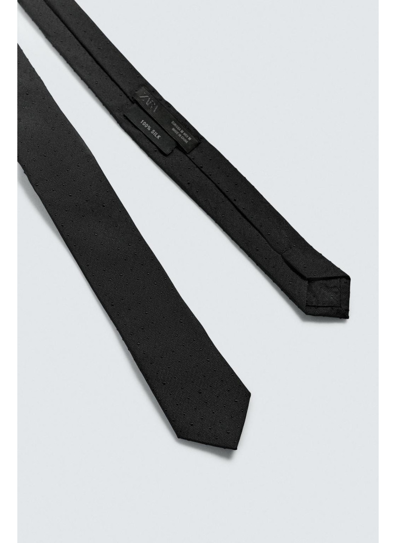 Галстук из 100% шелка с жаккардовым узором Галстук из 100% шелка с жаккардовым узором