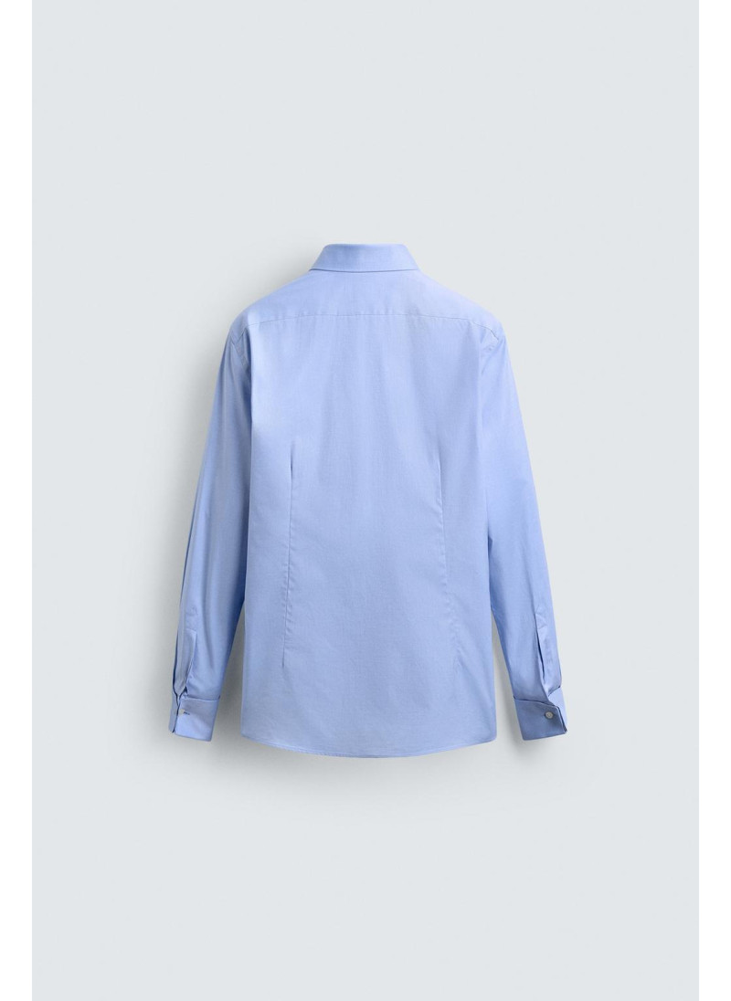 РУБАШКА ИЗ РЕЛЬЕФНОЙ ТКАНИ С МАНЖЕТАМИ ПОД ЗАПОНКИ РУБАШКА ИЗ РЕЛЬЕФНОЙ ТКАНИ С МАНЖЕТАМИ ПОД ЗАПОНКИ