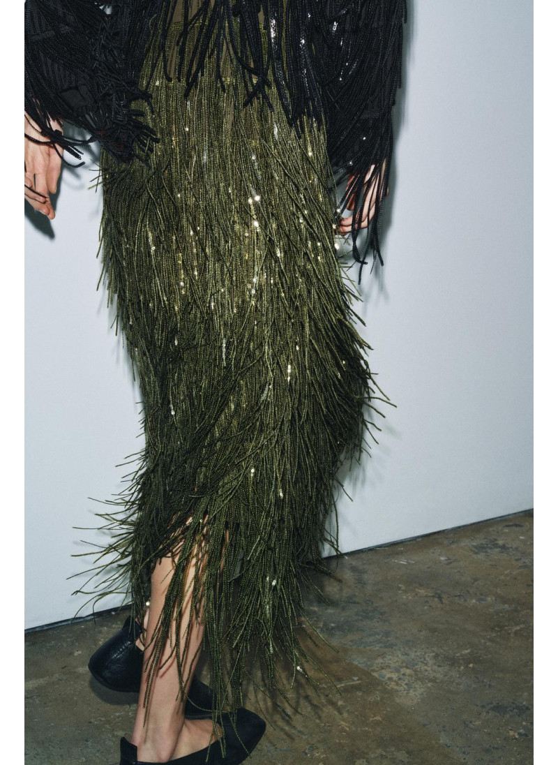 ЮБКА С БАХРОМОЙ И ПАЙЕТКАМИ ZW COLLECTION LIMITED EDITION ЮБКА С БАХРОМОЙ И ПАЙЕТКАМИ ZW COLLECTION LIMITED EDITION