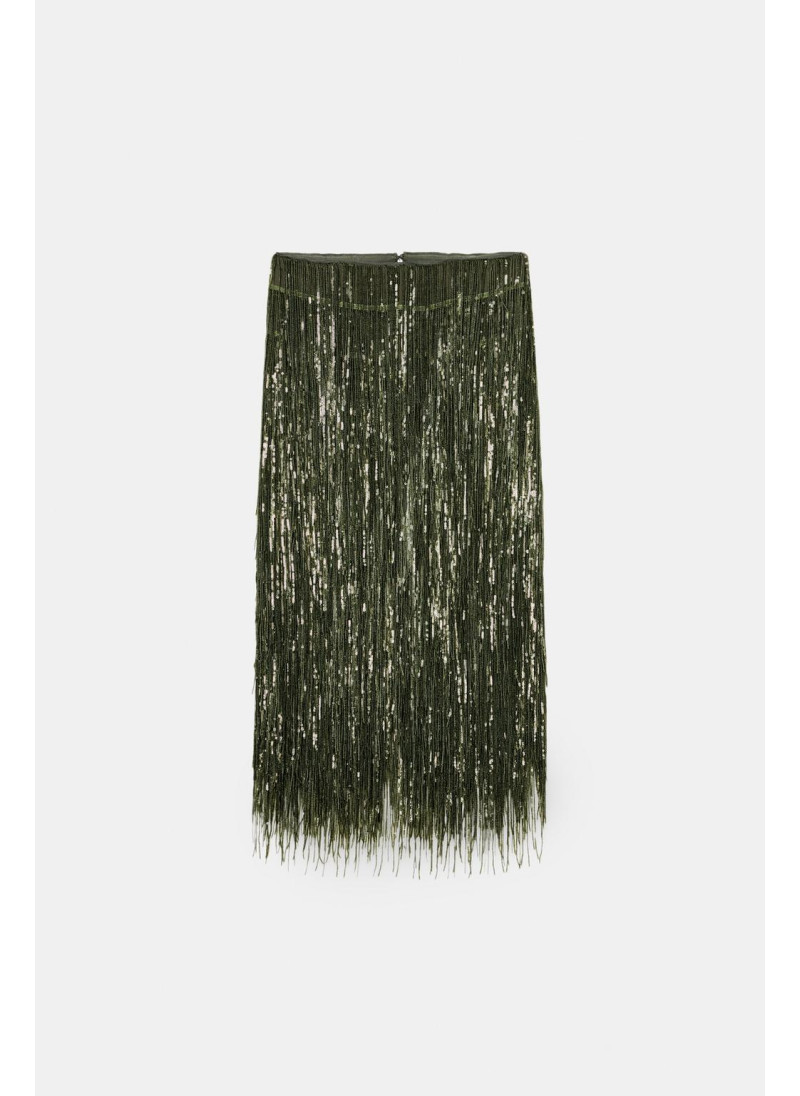 ЮБКА С БАХРОМОЙ И ПАЙЕТКАМИ ZW COLLECTION LIMITED EDITION ЮБКА С БАХРОМОЙ И ПАЙЕТКАМИ ZW COLLECTION LIMITED EDITION