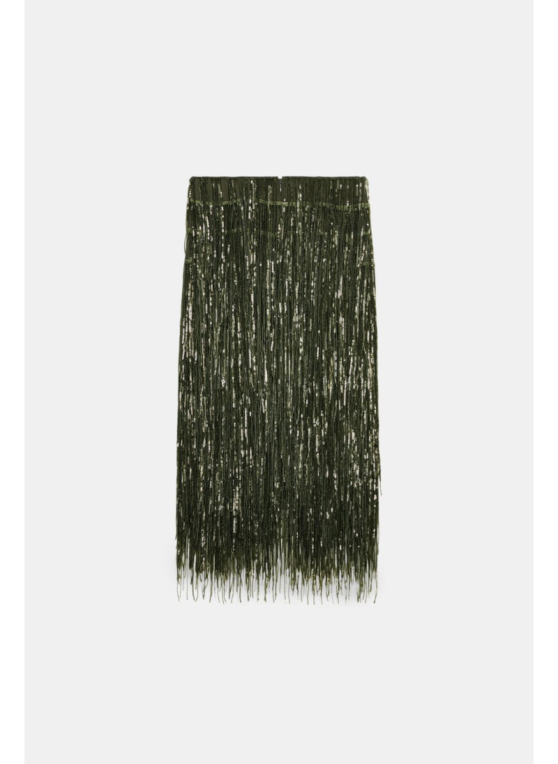 ЮБКА С БАХРОМОЙ И ПАЙЕТКАМИ ZW COLLECTION LIMITED EDITION ЮБКА С БАХРОМОЙ И ПАЙЕТКАМИ ZW COLLECTION LIMITED EDITION