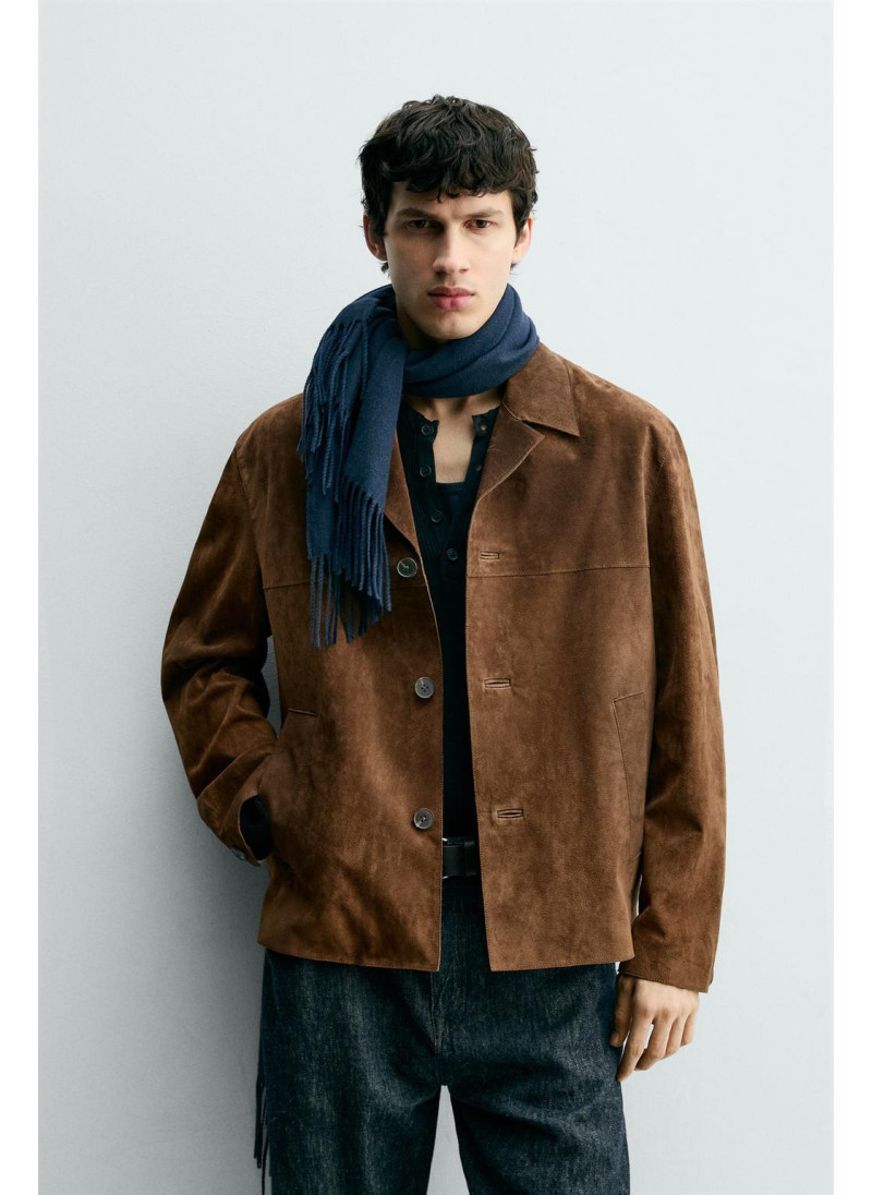 КУРТКА-РУБАШКА ИЗ ЗАМШИ КУРТКА-РУБАШКА ИЗ ЗАМШИ