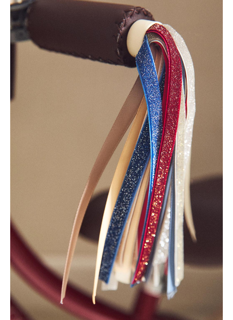 Детский велосипедный аксессуар с блестящими бахромой Детский велосипедный аксессуар с блестящими бахромой