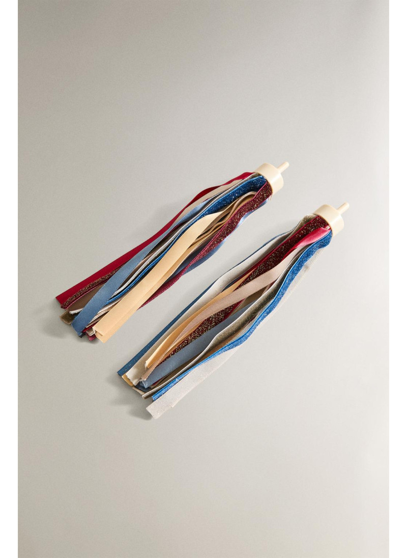 Детский велосипедный аксессуар с блестящими бахромой Детский велосипедный аксессуар с блестящими бахромой