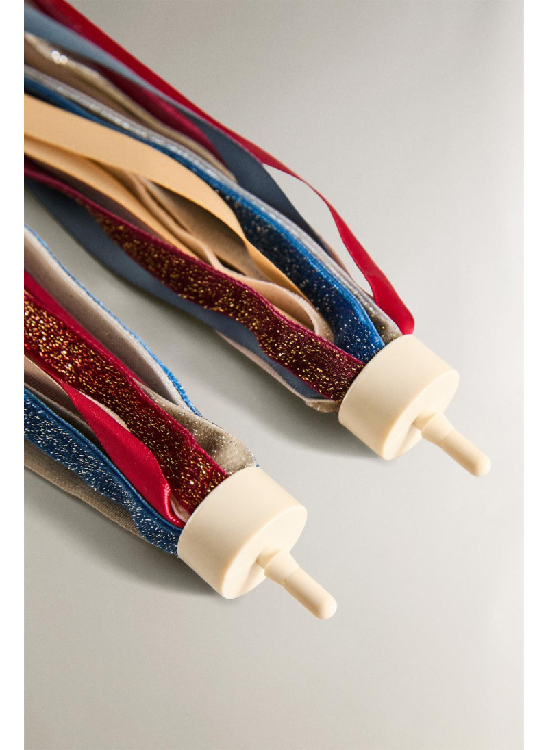 Детский велосипедный аксессуар с блестящими бахромой Детский велосипедный аксессуар с блестящими бахромой