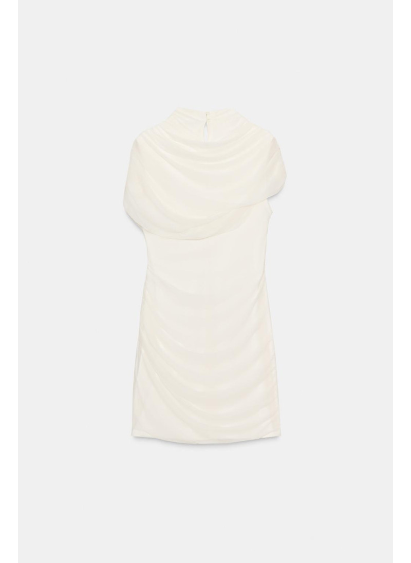 Платье с коротким фасоном и сопровождающей накидкой Платье с коротким фасоном и сопровождающей накидкой