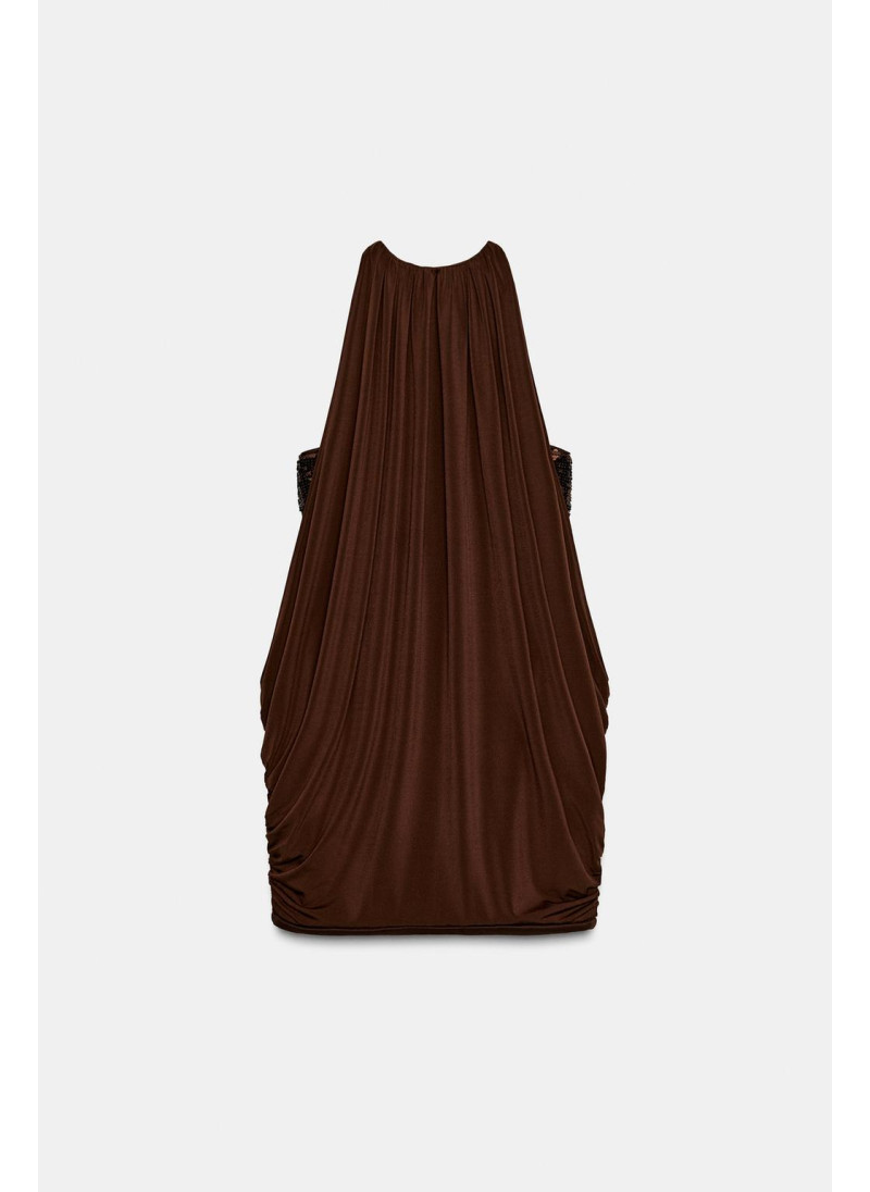 Платье с пайетками и баллонным подолом Платье с пайетками и баллонным подолом