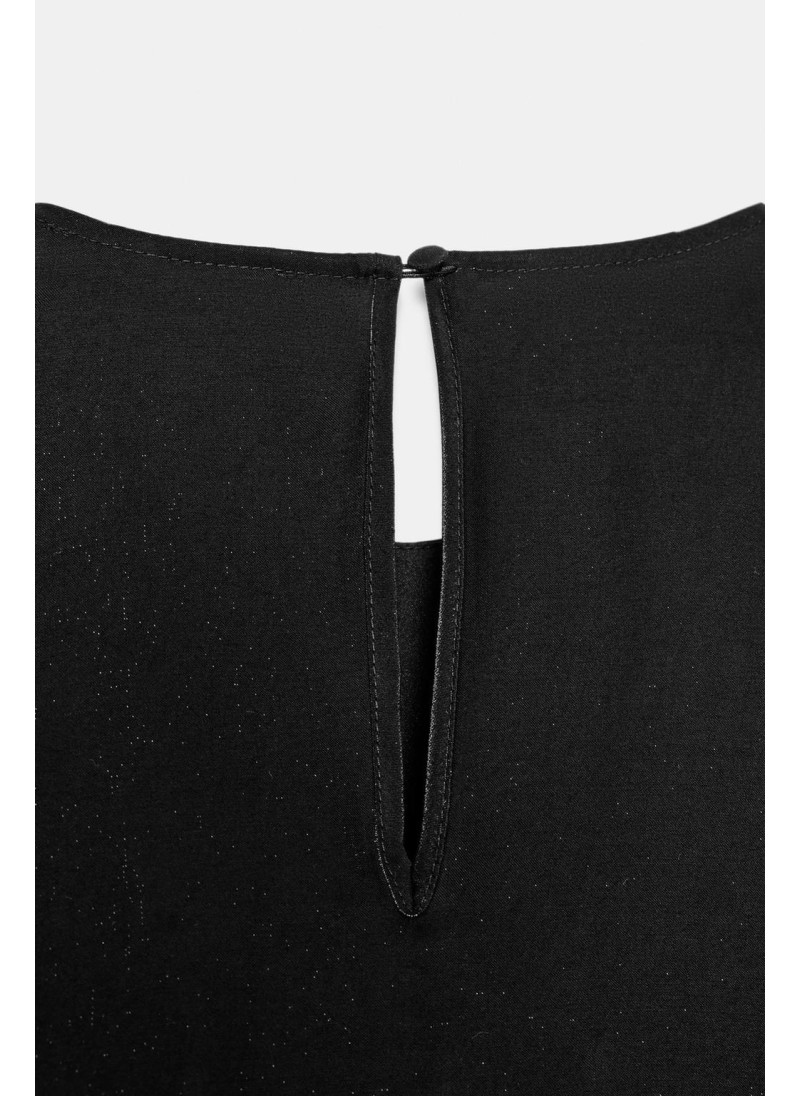 Блузка из блестящей ткани с оборками Блузка из блестящей ткани с оборками