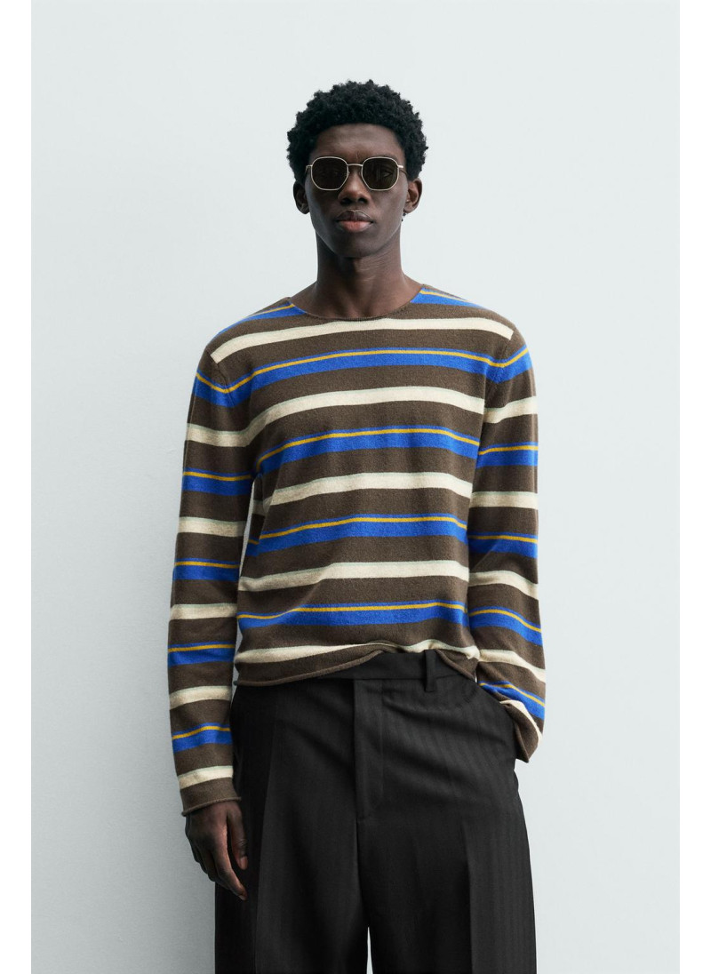 Джемпер в полоску из джаккарда limited edition Джемпер в полоску из джаккарда limited edition