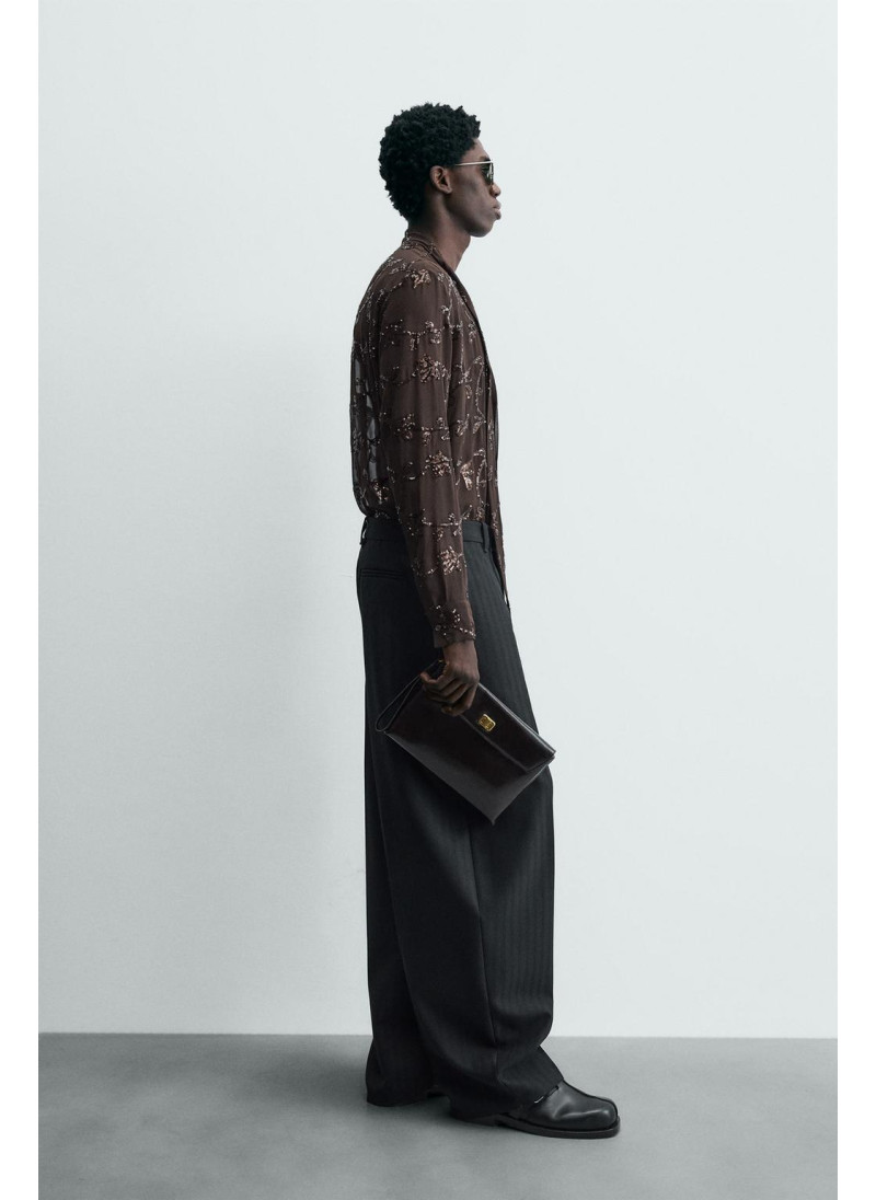 Рубашка с пайетками limited edition semi-sheer Рубашка с пайетками limited edition semi-sheer