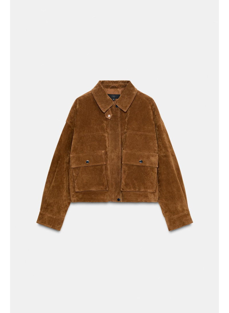 Кожаная куртка-бомбер из 100% кожи Кожаная куртка-бомбер из 100% кожи