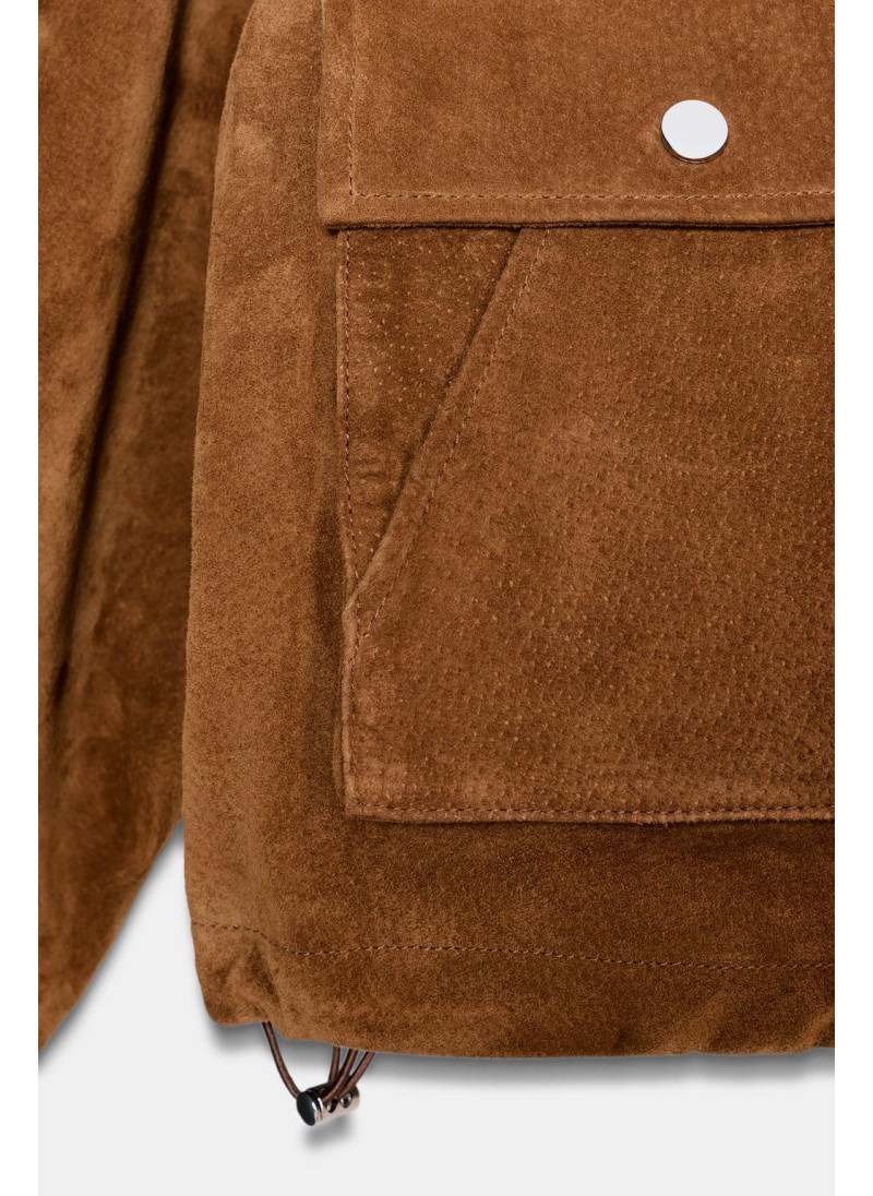 Кожаная куртка-бомбер из 100% кожи Кожаная куртка-бомбер из 100% кожи