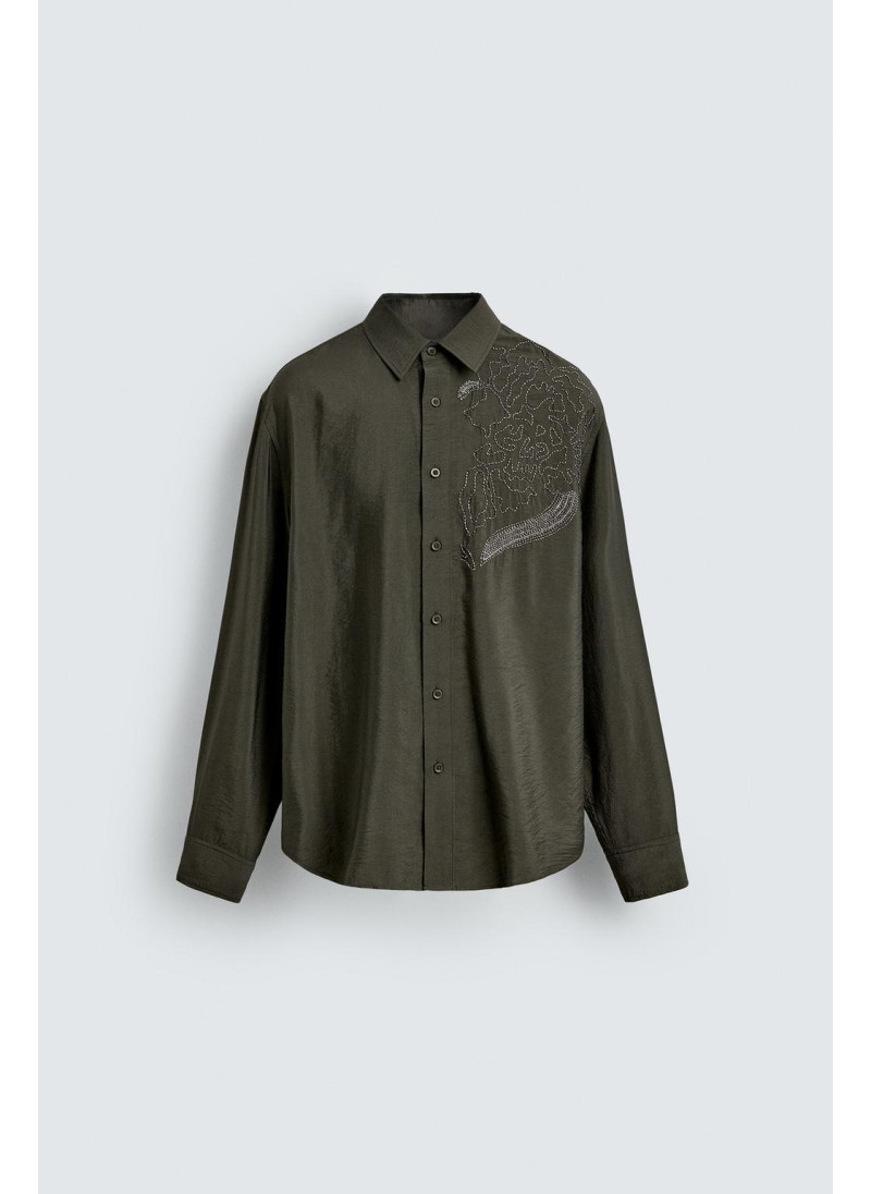 РУБАШКА С ВЫШИВКОЙ И СТРАЗАМИ LIMITED EDITION РУБАШКА С ВЫШИВКОЙ И СТРАЗАМИ LIMITED EDITION