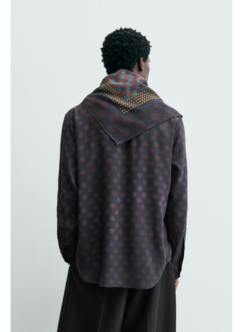 Рубашка с шарфом и полосками limited edition Рубашка с шарфом и полосками limited edition